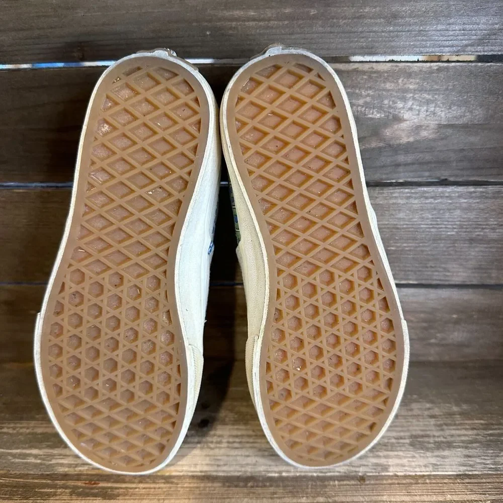 Kids Vans Era Eco Theory Canvas Casual Skateboarding Sneakers Shoes Size 2 Y GUC